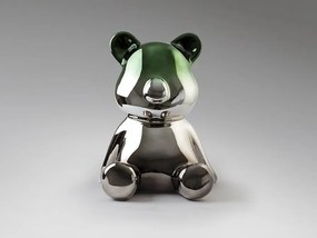Figurina decorativa ursulet Osito gri, verde