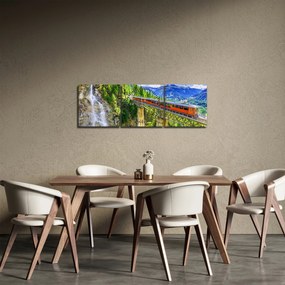 Tablou - Matterhorn, Zermatt, Valais, Elveția (cu ceas) (90x30 cm)