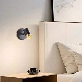 Brilliant - Aplica spot LED VIGOLO, 1x GU10/5W/230V, negru/auriu