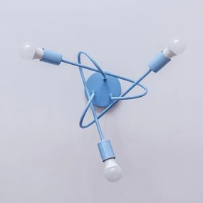 Lustră aplicată OXFORD, 3xE27/15W/230V, albastră