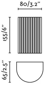 Aplică FARO 40545 SOLE 2xGU10/8W/230V cărămiziu canelat rotund