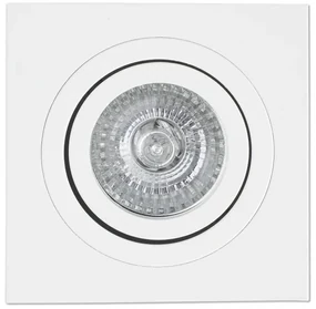 Rama spot directionabil, incastrabil, alb, dim. 9,2x9,2cm RADON-C, 43396