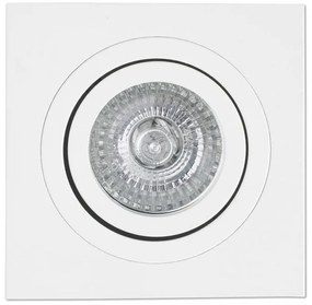 Rama spot directionabil, incastrabil, alb, dim. 9,2x9,2cm RADON-C, 43396