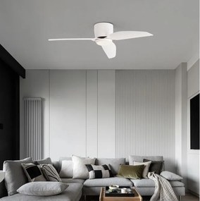 Lustra LED cu ventilator si telecomanda VOLGA alb