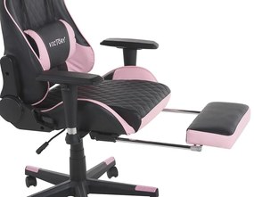 Fotoliu gaming Vrai (Negru + roz) . 1076419