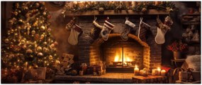 Tablou - Atmosfera de Crăciun (120x50 cm)