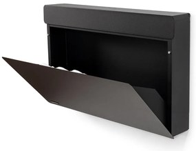 Pantofar negru cu deschidere înclinată/suspendat din metal 78x48x13 cm Luigi – Spinder Design