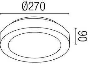 Plafonier baie IP44 Logos-1 62965