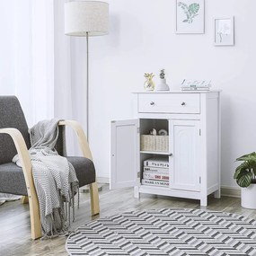 LOTUS1 - Dulap alb, comoda pentru prosoape - Mobilier Baie Lotus