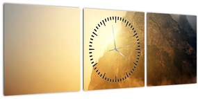 Tabloului muntelui în ceață (cu ceas) (90x30 cm)