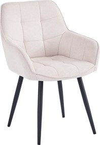 Scaun MARKEN, stofa clasica crem - Vardo 25, 59x62x86 cm