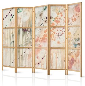 Paravan japonez - Coloured Dots - pastel spots creating an abstract composition