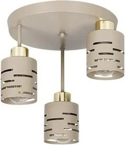 Lustră aplicată ELEN 3xE27/35W/230V bej/auriu