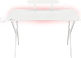Birou gaming Genesis Holm 320 RGB alb