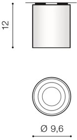 Azzardo AZ2955 - Plafonieră BROSS 1xGU10/50W/230V