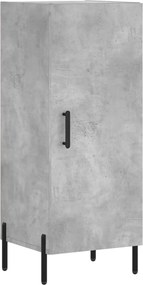 vidaXL Servantă, gri beton, 34,5x34x90 cm, lemn compozit
