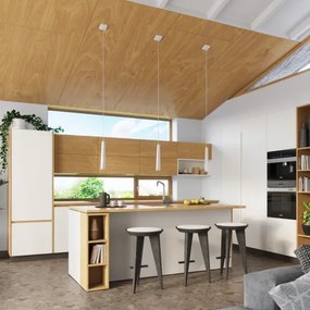 Lustră pe cablu Sollux SL.1397 PRYSM 1xG9/8W/230V alb