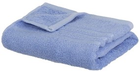 Prosop albastru din bumbac din frotir 50x100 cm Simple – Casa Selección