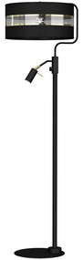 Lampadar cu reader mini GU10 design modern ULTIMO negru