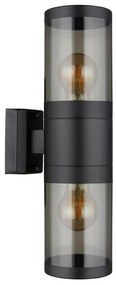 Aplica pentru exterior design modern IP44 Xeloo negru, fumuriu