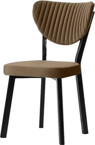 Scaun Barton, metal profil, culoare maro