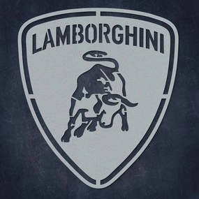 DUBLEZ | Sigla din lemn a mașinii  - Lamborghini