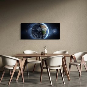 Tablou - Vedere din spațiu (120x50 cm)