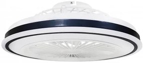 Plafoniera LED cu ventilator Optonica, 36W, lumina calda/neutra/rece (3000-6000 K), telecomanda, alb/negru, IP20