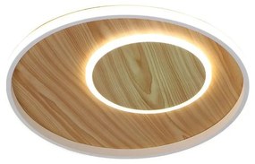 Plafonieră LED dimabilă LED/65W/230V 3000-6500K maro + telecomandă