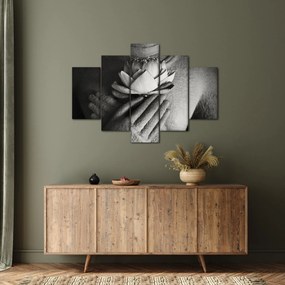 Tablou - Lotus în mâinile lui Buddha (150x105 cm)