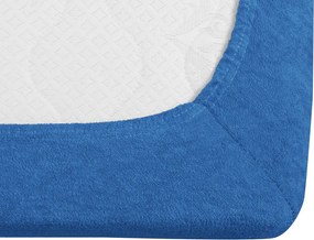 Cearsaf Frotir cu elastic EXCLUSIVE 90x200 cm albastru inchis