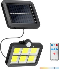 Proiector LED solar cu senzor LED/1,5W/3,7V 6000K IP44 1200 mAh