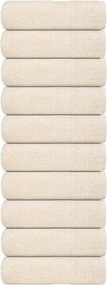 vidaXL Prosoape de baie, FROGN, 10 buc., crem, 30x30 cm, 360 g/m²