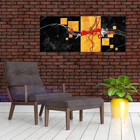 Tablou abstract - Dansatoare (120x50 cm)