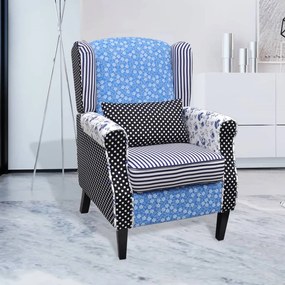 vidaXL Fotoliu, design mozaic, material textil