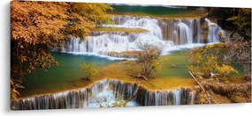 Tablou - Cascada Huay Mae Khamin, Thailanda (120x50 cm)
