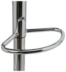 Set de scaune de bar negru cu înălțime ajustabilă 2 buc. tapițat (înălțime șezut 63 cm) – Casa Selección