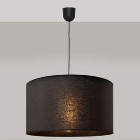 Lustră pe cablu ALBA 1xE27/15W/230V d. 45 cm neagră