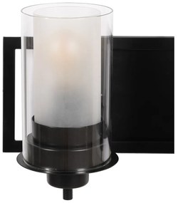 Aplică de perete neagră-albă – Ixia