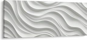Tablou - Valuri Albe 3D (120x50 cm)