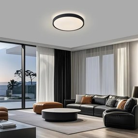 Brilagi - Plafonieră LED dimerizabilă CORVO LED/72W/230V 3000-6000K neagră Ø50 cm + telecomandă