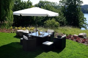 Umbrelă de gradină pliabilă 350cm Cream