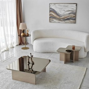 Set de măsuțe de cafea Jazz Beige and Bronze