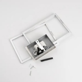 Plafonieră LED/17W/230V crom mat