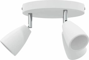 vidaXL Spot de tavan Alb 19 x 19 x 14,5 cm Metal