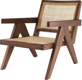 Fotoliu cu brate design vintage Aristide, maro 114620 HZ