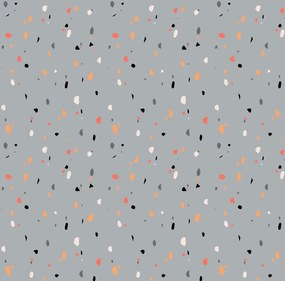 Cearsaf din bumbac pentru patut copii PINTURA gri 110x160 cm