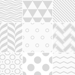 Set 9 autocolante de perete Ambiance Finish, 15 x 15 cm