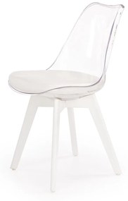 Scaun policarbonat K245 alb - H 83 cm