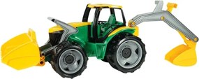 Tractor cu cupă, 65 cm, verde/galben